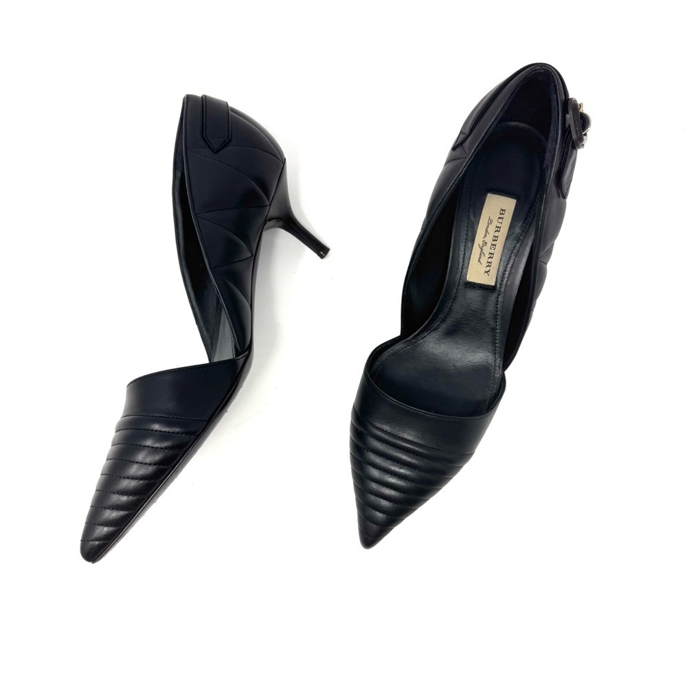 Burberry Amalia Quilted Leather D’Orsay Pumps – Size 7.5, 7.5 cm Heel